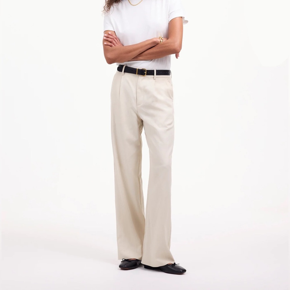 Madewell Cream Wide Leg Pants